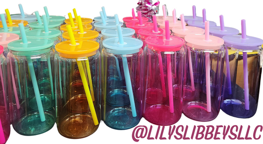 16oz Ombre Glass cups