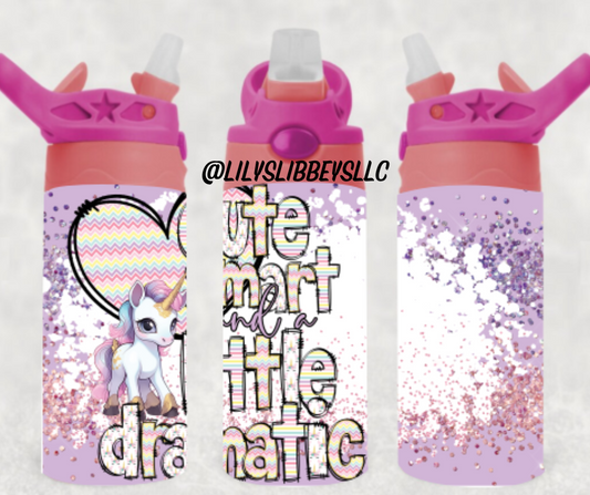 Cute, smart and a little dramatic - Kids water bottle